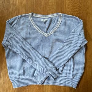 american eagle varsity stripe pullover sweater